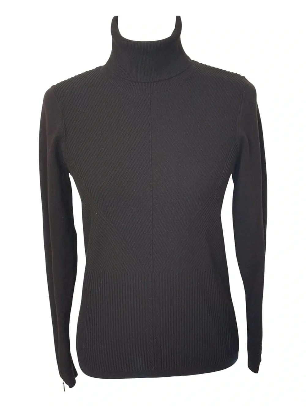 WHITE HOUSE BLACK MARKET Black Turtleneck Sweater Size Small